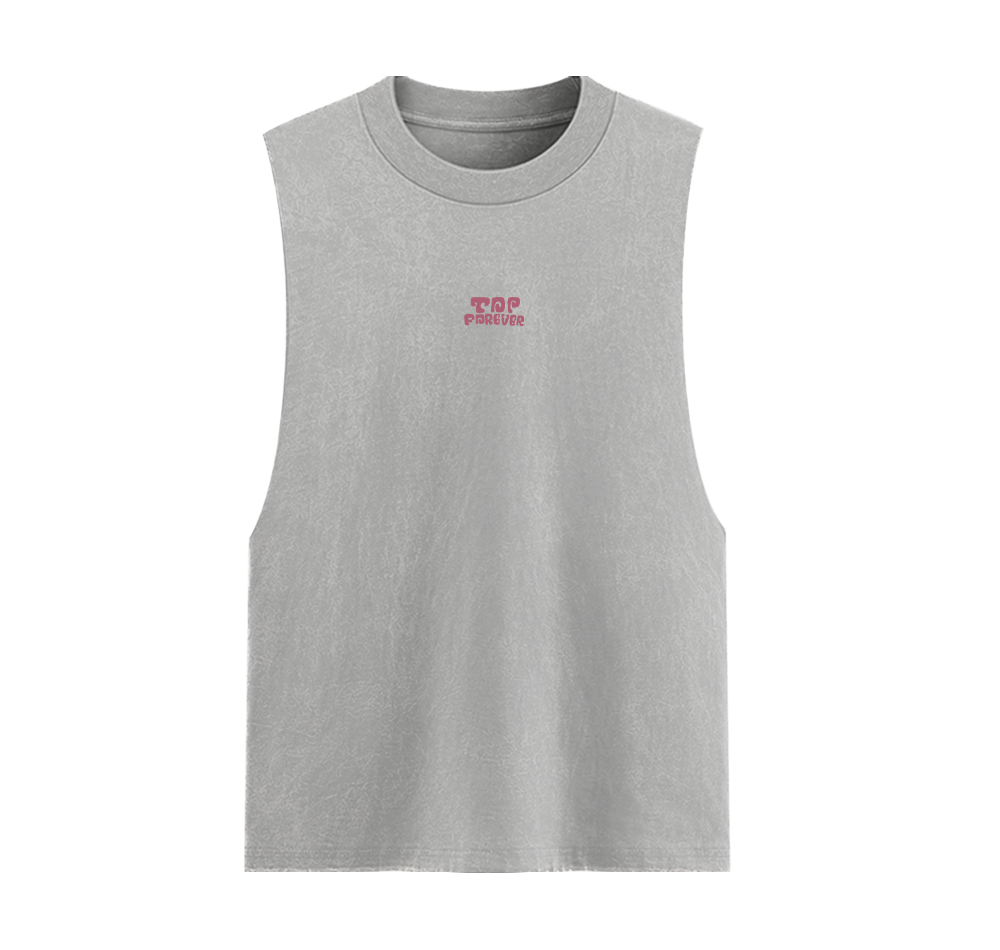 Ride the Wave Unisex Acid Wash Graphic Tank Top